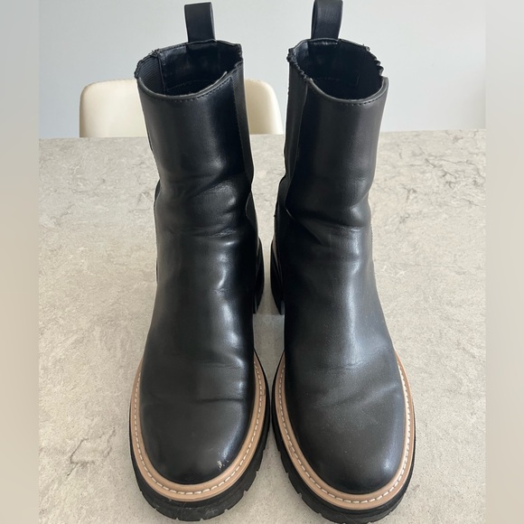 Open Edit Shoes - Open Edit Black Lug Boots